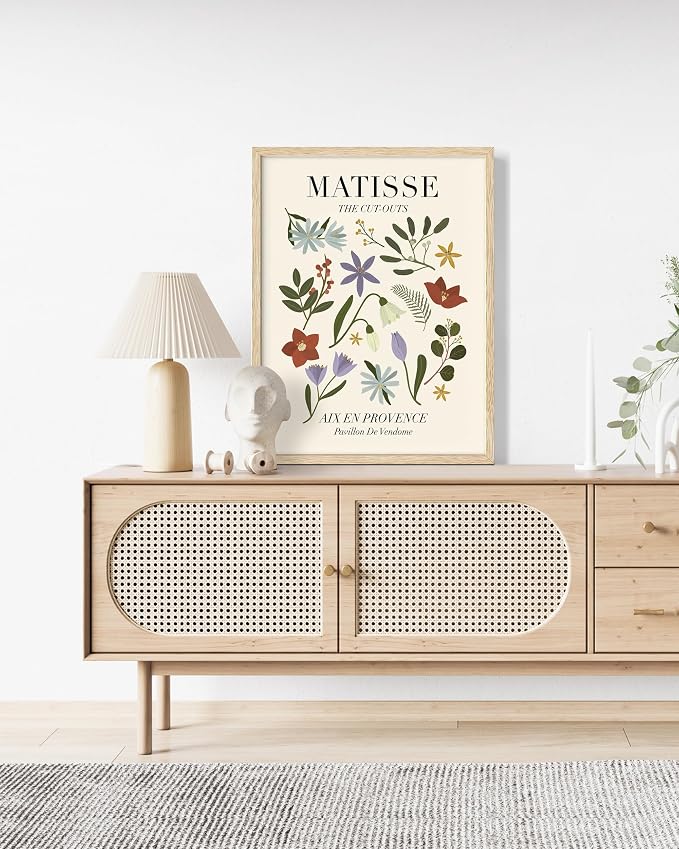 Abstract Matisse Wall Art Decor, Unframed Flower Market Print Posters Set of 3 - Image 4
