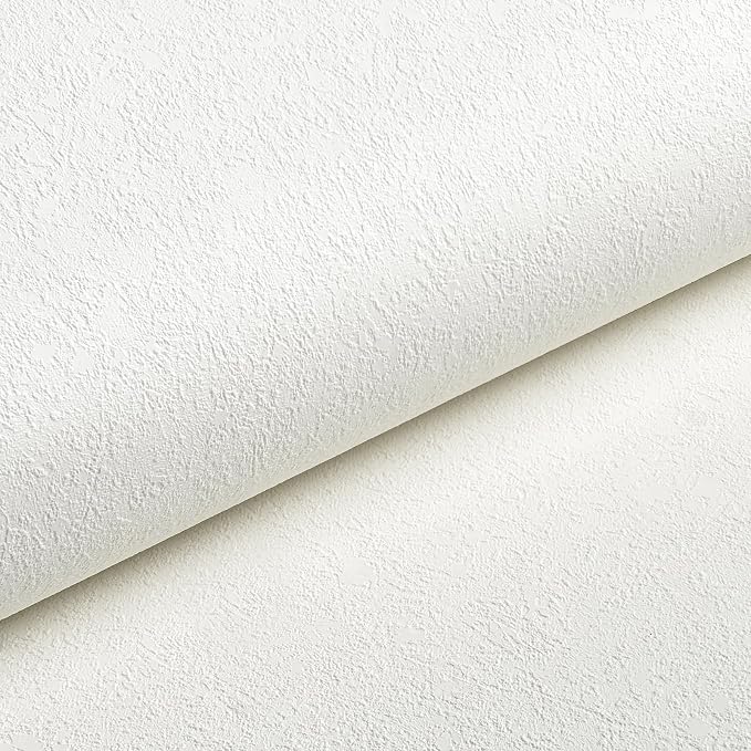 Livelynine Paintable Wallpaper Textured Peel and Stick 15.8X197 White Prepasted - Image 7