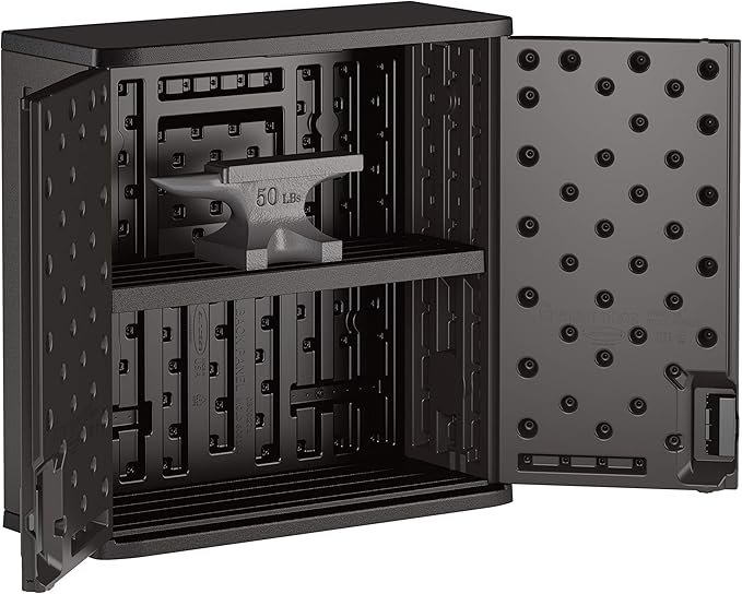 Suncast Commercial 4 Cubic Ft. Heavy-Duty Resin Wall Cabinet - Image 3