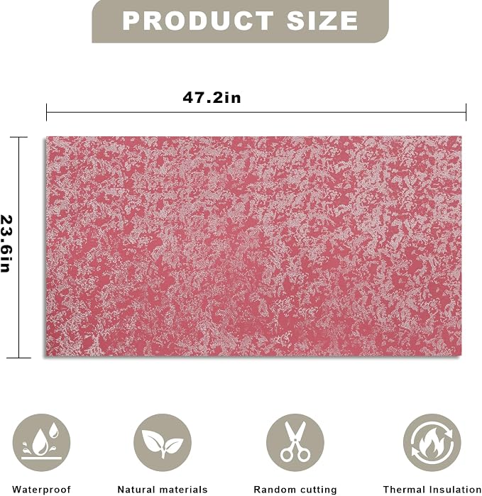 3D Wall Panels - 4PCS 47.2"x23.6" Faux Stone Wall Covering - MCM Modified Clay - Image 2