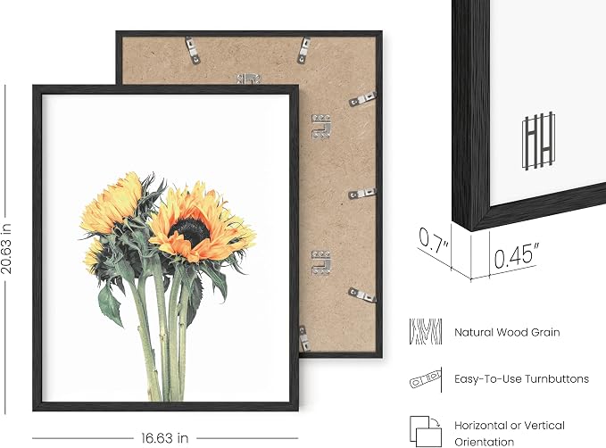 HAUS AND HUES Sunflower Wall Decor and Posters - Image 3