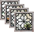 ZEXUIRU 4 Set. Rustic Wall Mirrors by ZEXUIRU