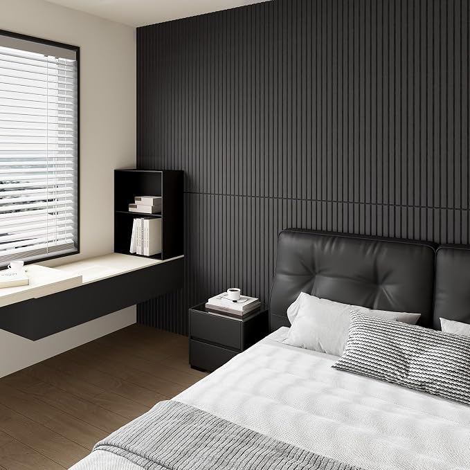 Wood Slat Acoustic Panels, 2 Pack 48" x 24" Wood Wall Panels, Soundproof Wood - Image 7