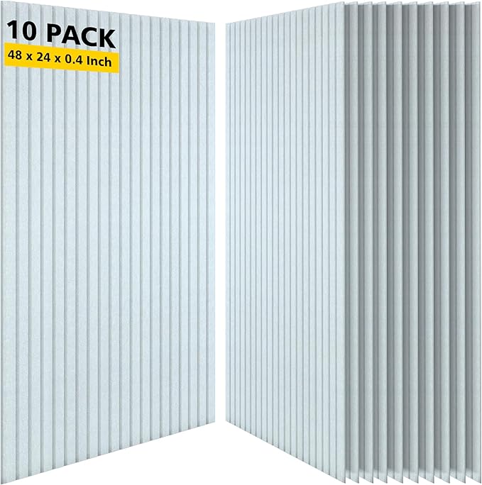 Acoustic Panels, 10 Pack Sound Panels Noise Reducing by AUTORIFIC