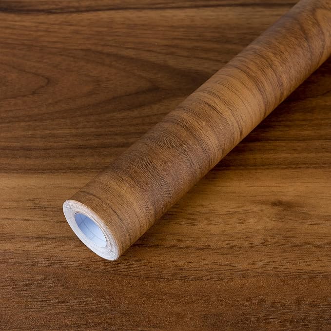 COSNIGHT Wood Grain Contact Paper, Vintage Peel and Stick Wallpaper 15.7''x393'' by COSNIGHT