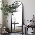 Floor Full Length Mirror, Large Window Pane Body Mirrors, No Stand by ZMYCZ