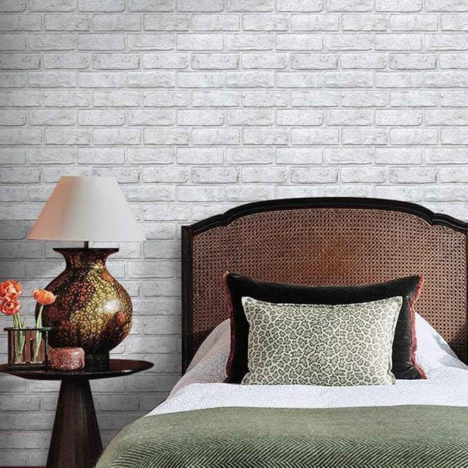 3D Faux Brick Wall Panels Peel and Stick, Small Brick-Look Textured Wall Sticker - Image 11