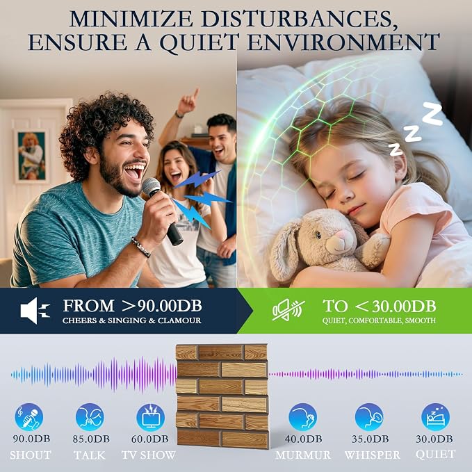 12Pack Acoustic Panels, High Density Decorative Acoustic Foam - Image 4