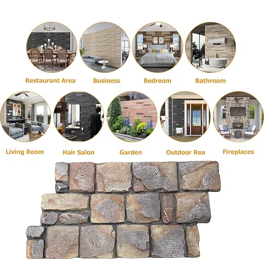 ROOMTEC 3-Packs Faux Stone Wall Covering Panels - Image 7