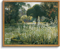 OIQArtOIQ Vintage Framed Wall Art Garden Landscape Canvas Art Prints Rustic by OIQArtOIQ