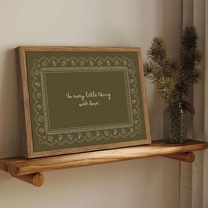 Framed Vintage Inspirational Wall Art, Do Every Little Thing - Image 2