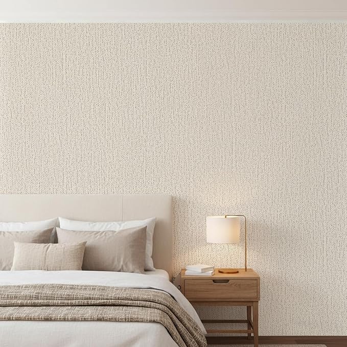 Peel and Stick Wallpaper Removable Wall Paper Textured Contact Paper Gray - Image 2