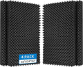 4 Pack Sound Proof Foam Panels |48"×24"×2" Quick-Recovery Soundproof Wall by GeynnpleSoundproofBoards