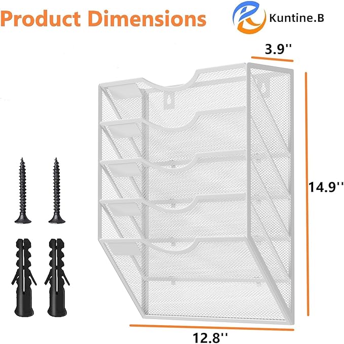 Kuntine.B Wall File Organizer Office - Image 2