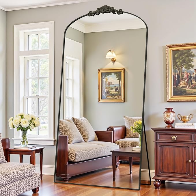 Antok Arched Full Length Mirror, Full Body Mirrors - Image 2