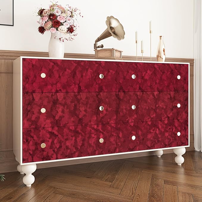 Wallercity Soft Red Velvet Felt Drawer Liner Self Adhesive Retro Velvet - Image 5