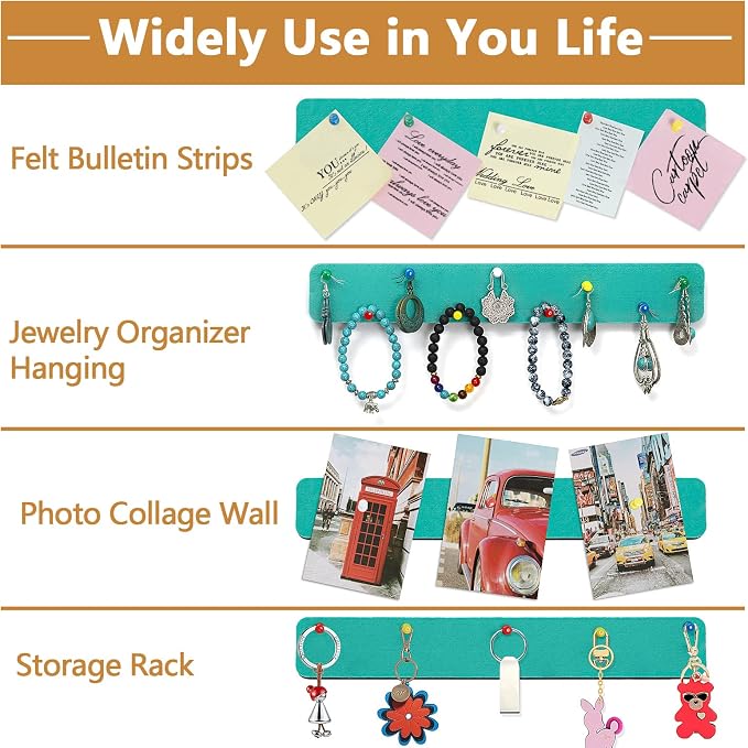 Felt Pin Board Bar Strips Bulletin Board - Image 3