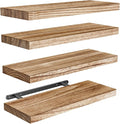 Amada Homefurnishing Floating Shelves, Paulownia Wood Wall Shelves by AMADAHOMEFURNISHING