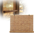 Bamboo Roller Shades for Outdoor Patio, Bamboo Blinds, UV Protection, Light by Unknown