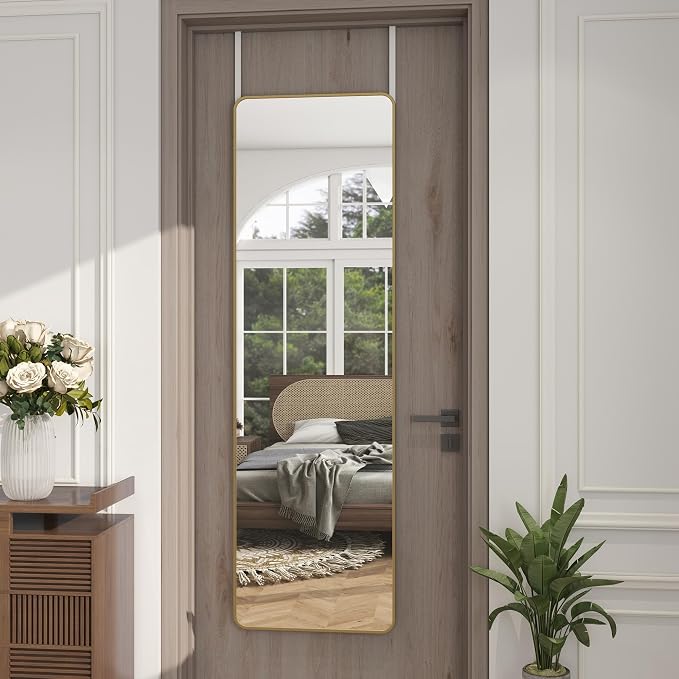 Full Length Door Mirror 14x48, Metal Frame - Image 3
