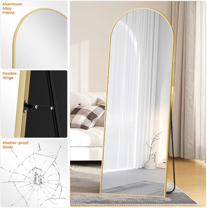 TRAHOME Full Length Arched Mirror, Living Room, Dressing Room - Image 8