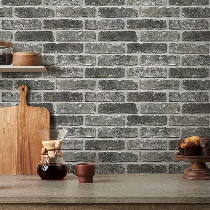 Commomy 3D Peel and Stick Brick, Ultralight Thin PVC Faux Brick Wall Panels - Image 9