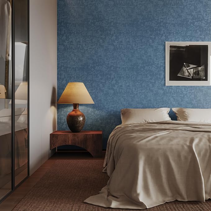Abyssaly Blue Peel and Stick Wallpaper - Image 2