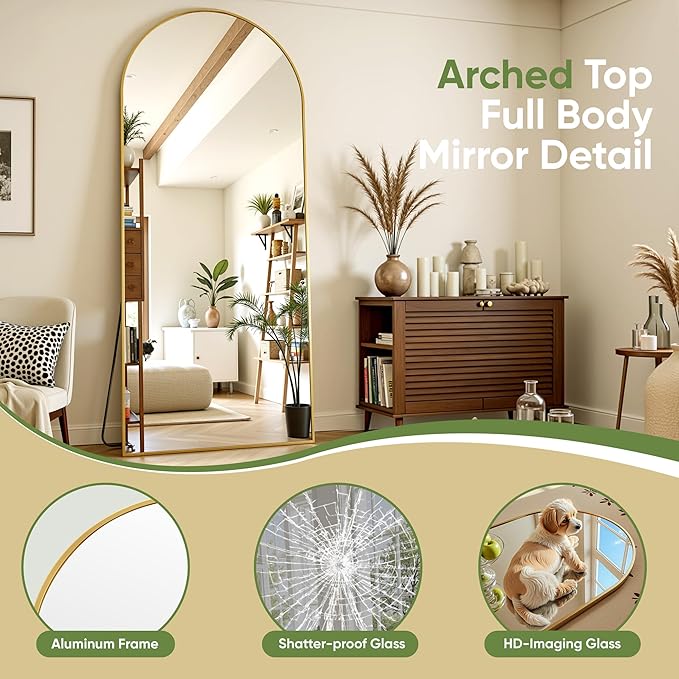 Full Length Mirror, Oversized Floor Mirrors, Leaning Free Standing Mirrors - Image 6