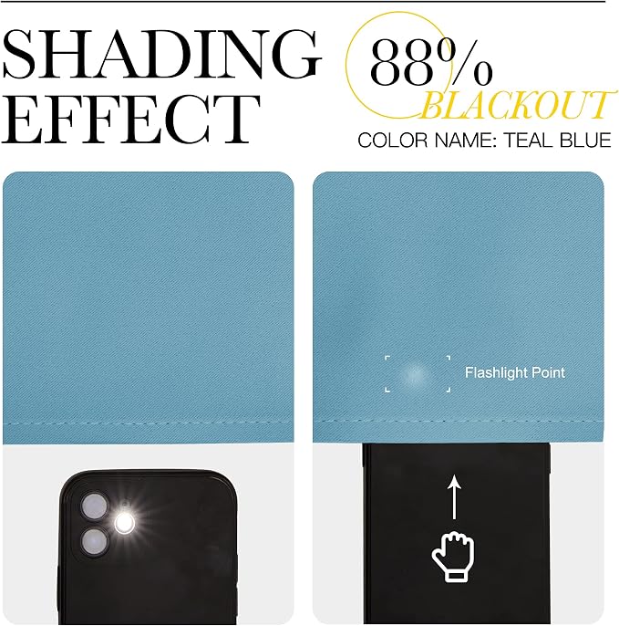 NICETOWN Kitchen Curtains for Small Windows, Privacy Thermal Insulated Blackout - Image 5