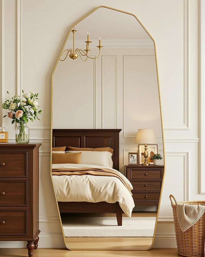 Antok Full Length Mirror, Free Standing Wall Mounted or Leaning Full Body Mirror - Image 3