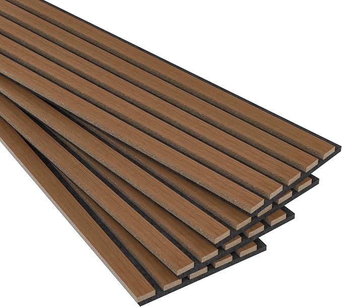 Wood Slat Acoustic Panels, 4 Pack 94" x 8" Wood Wall Panels, Soundproof Wood - Image 8