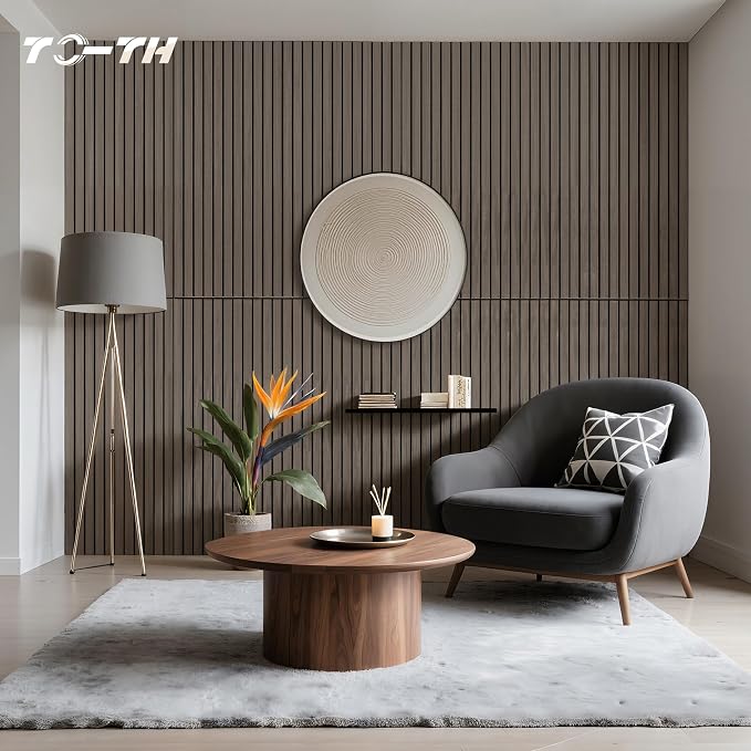 TO-TH Wood-Look Acoustic Panel, 4 Pack 47.2” x 23.6” Soundproof Wall Panels - Image 5
