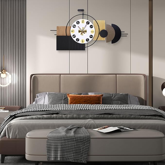 Luxury Modern Wall Clocks-Large Geometric Dial Wall Clock Battery Operated - Image 7