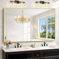 KOCUUY Large Gold Bathroom Mirror, 60x40 Inch Rectangular Mirror by KOCUUY