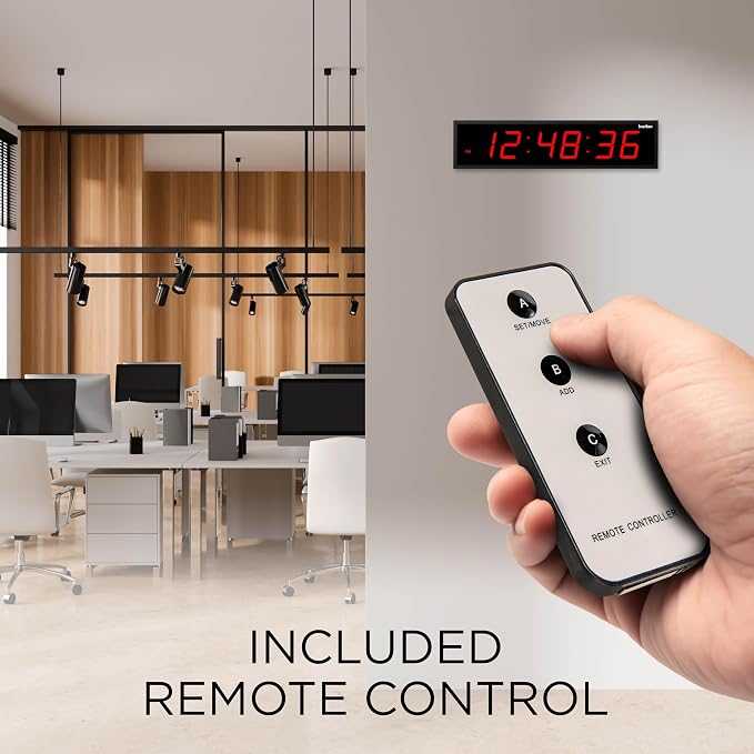 Ivation Oversized Large Digital Wall Clock - Image 5