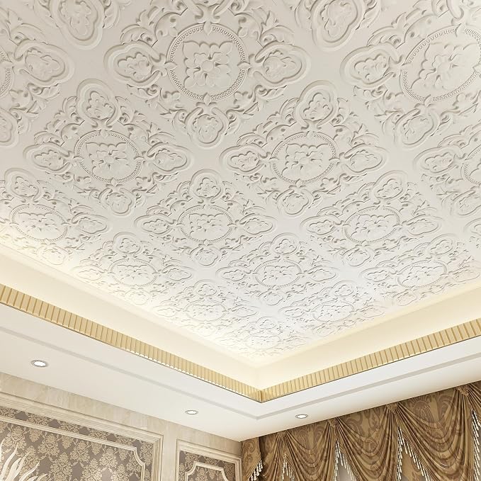Art3dwallpanels 12 Pack Drop Ceiling Tiles, 24 x 24 Inch High Grade PVC 3D Wall - Image 6