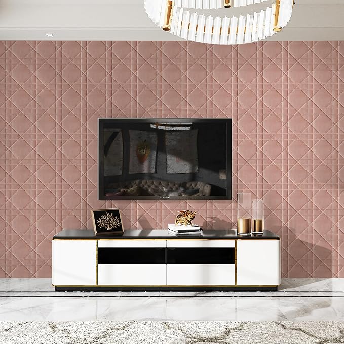 Velvet 3d wall panels for Interior wall Decor peel and stick, Soundproof - Image 7