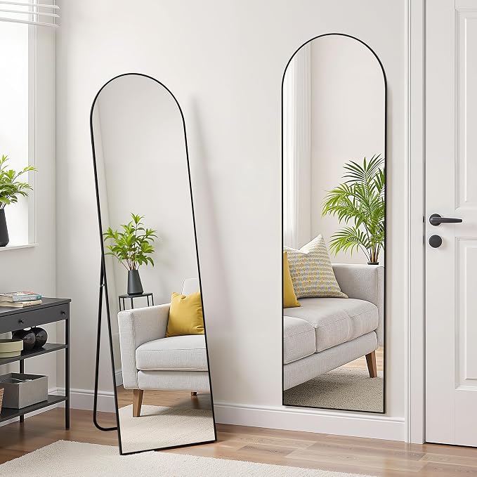Simple Deluxe Arched Full Length Mirror, - Image 3