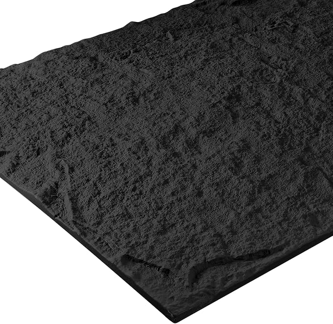 5-Pack 3D Faux Stone Wall Panels, PU Cement-Texture Wainscoting Panels - Image 3
