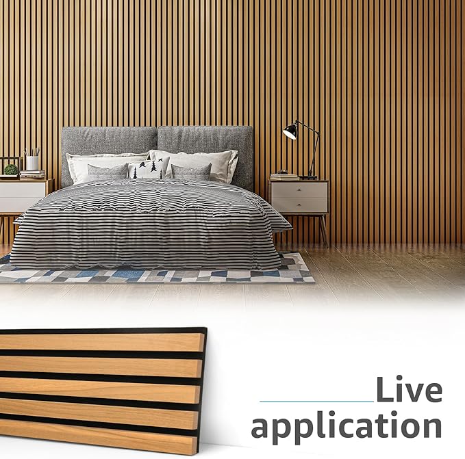 Art3d 4-Pack Acoustic Wood Slat Wall Panels - Image 2