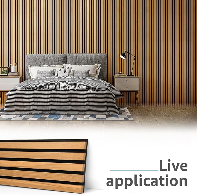 Art3d 6-Pack Acoustic Wood Slat Wall Panels - Image 2