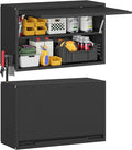 Metal Garage Wall Cabinet with Up-Flip Door, Upper Storage Cabinets with by Firstsky