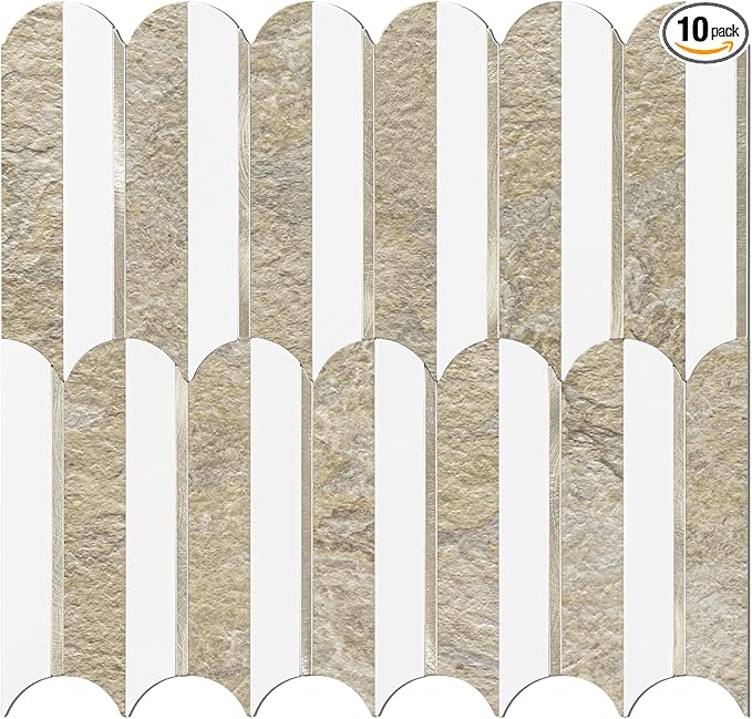 Vamos Tile Peel and Stick Backsplash Seamless Tile, 10 Sheets Stick on by VamosTile