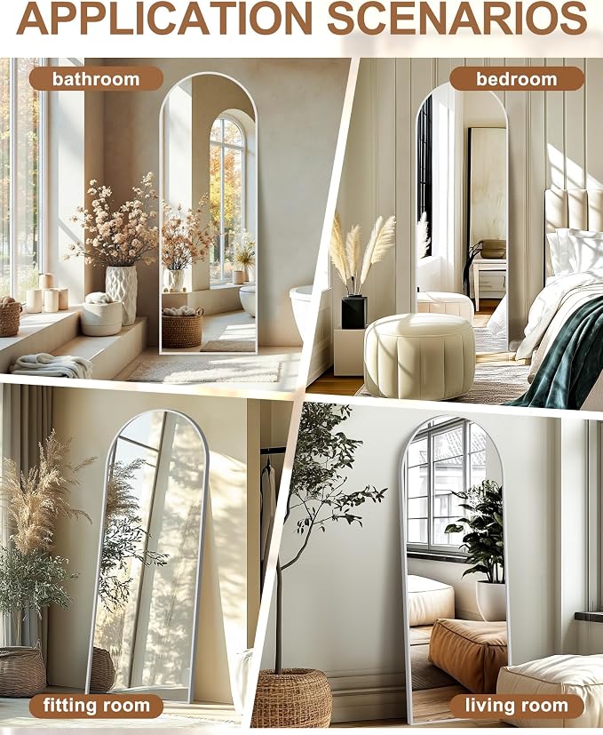 Delma Full Length Mirror, Large Floor Mirror - Image 6