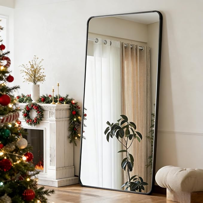 BEAUTYPEAK Black Full Length Mirror, Suitable - Image 8