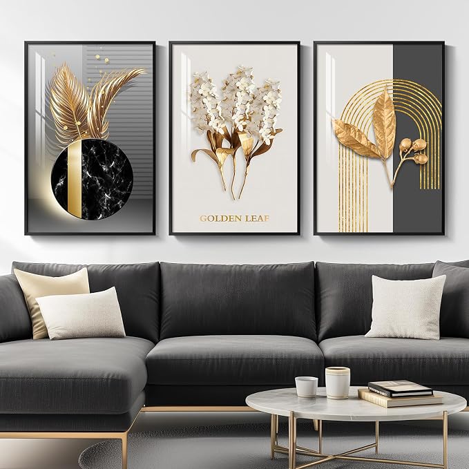 Framed Modern Luxury Large Wall Art - Image 2
