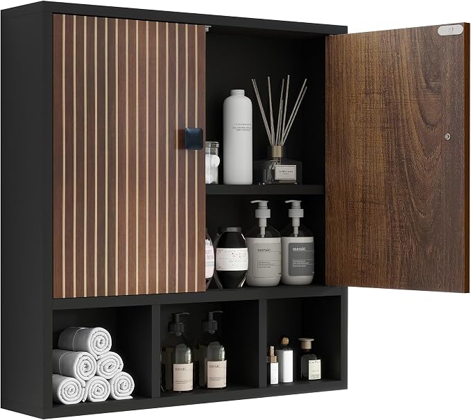 Bathroom Wall Cabinet, Wooden Medicine Cabinet - Image 9