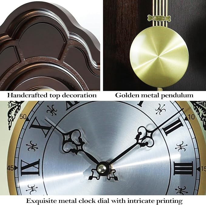 AYRELY® 36IN Big Grandfather Vintage Wall Clock - Image 6