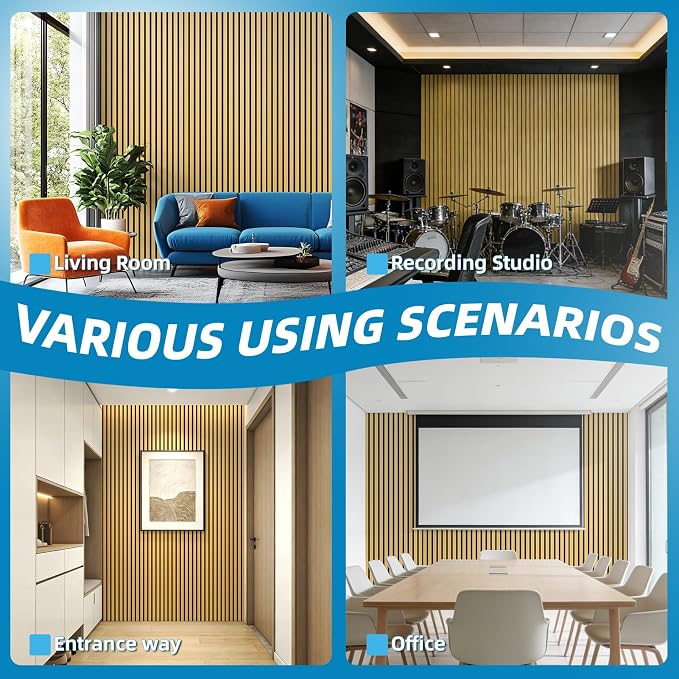 Art3d 6-Piece Wood Slat Acoustic Panels - Image 7
