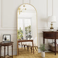 Rowjut Full Length Mirror Arched Floor Length Mirrors, Aluminum Frame by Rowjut